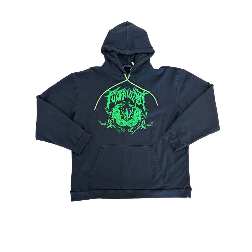 Strike Oil - Snake Sweatshirt in Black & Neon Green